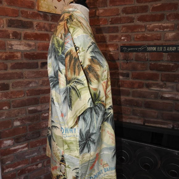 Tommy Bahama Palm Tree Shirt Medium - Picture 2 of 6